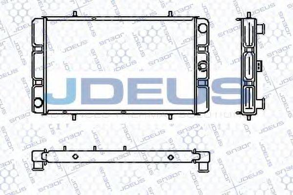 JDEUS RA0020150 Радіатор, охолодження двигуна