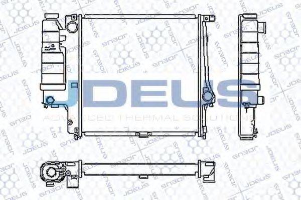 JDEUS RA0050450 Радіатор, охолодження двигуна