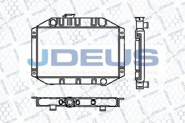 JDEUS RA0120020 Радіатор, охолодження двигуна