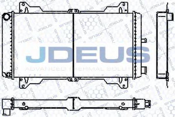 JDEUS RA0120031 Радіатор, охолодження двигуна