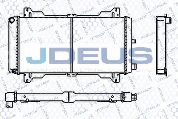 JDEUS RA0120040 Радіатор, охолодження двигуна