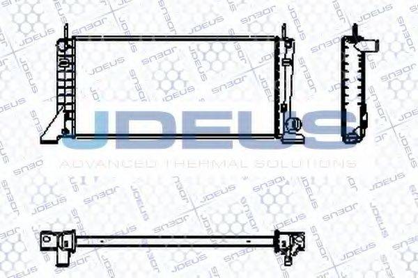 JDEUS RA0120110 Радіатор, охолодження двигуна