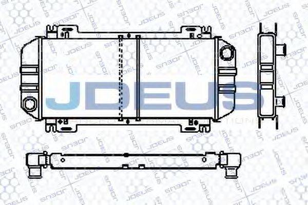 JDEUS RA0120420 Радіатор, охолодження двигуна