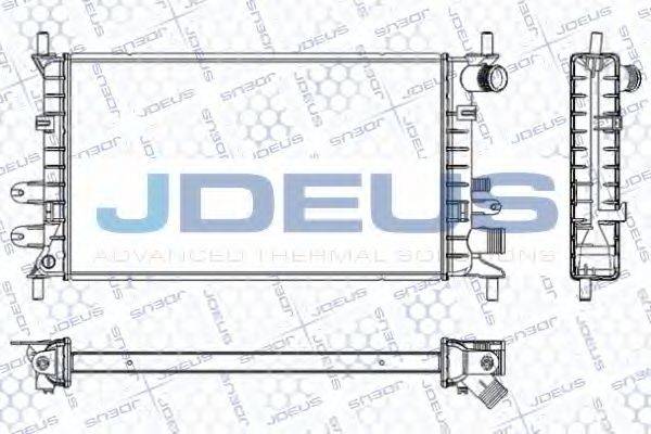 JDEUS RA0120610 Радіатор, охолодження двигуна