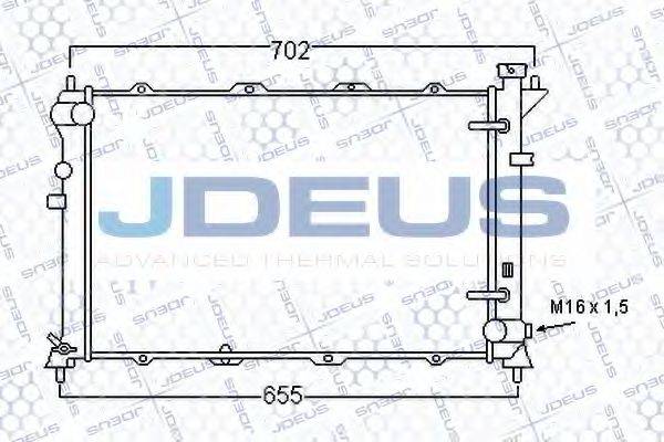 JDEUS 054M12 Радіатор, охолодження двигуна