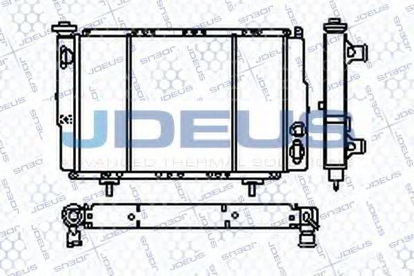 JDEUS RA0230030 Радіатор, охолодження двигуна