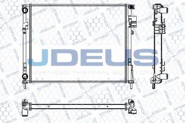 JDEUS RA0230760 Радіатор, охолодження двигуна