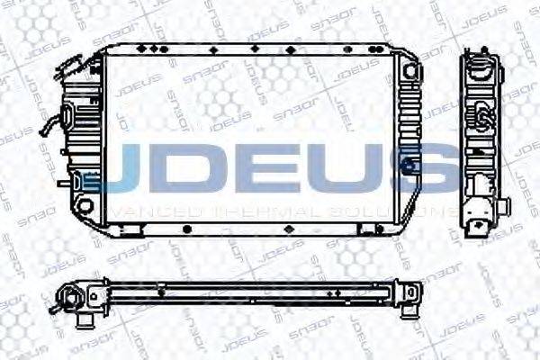 JDEUS RA0260040 Радіатор, охолодження двигуна