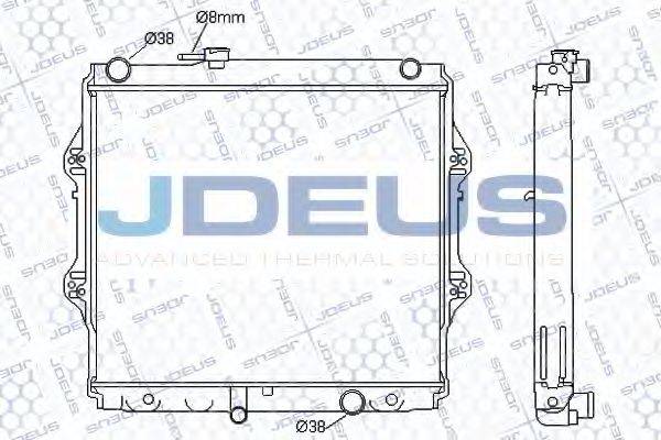 JDEUS 028M26 Радіатор, охолодження двигуна