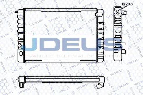 JDEUS RA0310040 Радіатор, охолодження двигуна