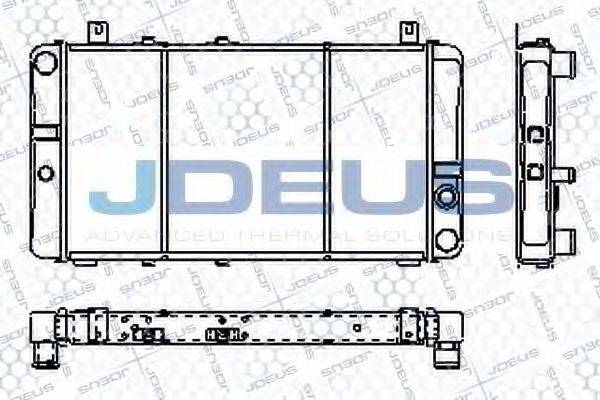 JDEUS RA0380000 Радіатор, охолодження двигуна