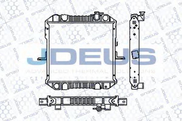 JDEUS RA1190140 Радіатор, охолодження двигуна