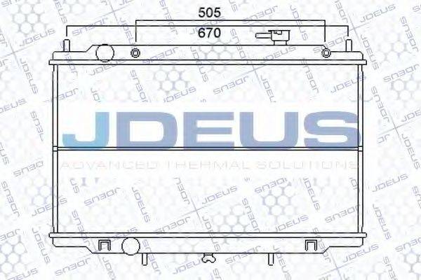 JDEUS 019M60A Радіатор, охолодження двигуна