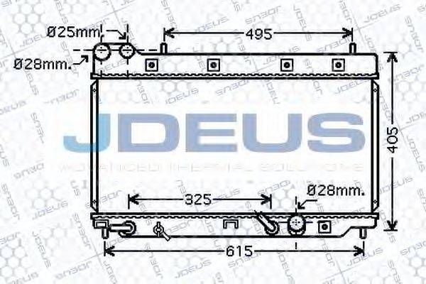 JDEUS 013M27 Радіатор, охолодження двигуна