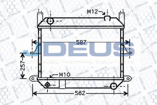 JDEUS 019M59 Радіатор, охолодження двигуна