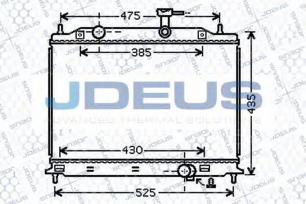 JDEUS 065M05 Радіатор, охолодження двигуна