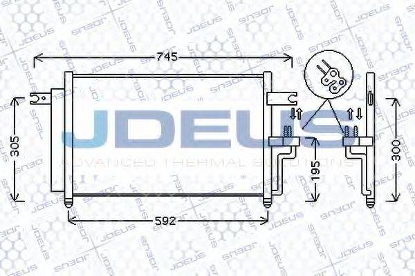 JDEUS 754M21 Конденсатор, кондиціонер