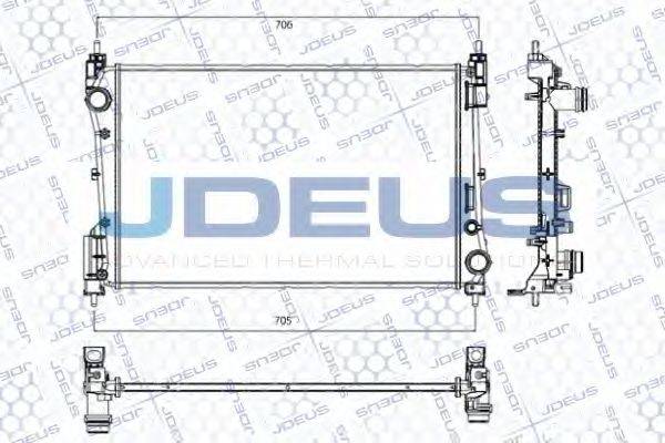 JDEUS RA0200931 Радіатор, охолодження двигуна