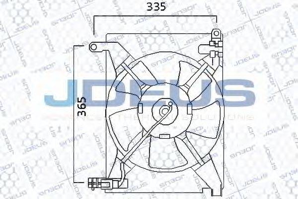 JDEUS EV56M101 Вентилятор, охолодження двигуна