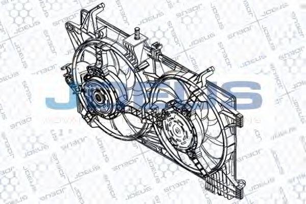 JDEUS EV867400 Вентилятор, охолодження двигуна