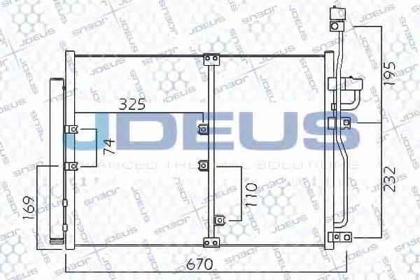 JDEUS 720M70 Конденсатор, кондиціонер