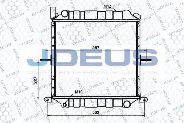 JDEUS 019M70 Радіатор, охолодження двигуна