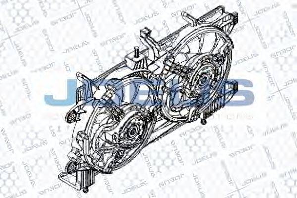 JDEUS EV887210 Вентилятор, охолодження двигуна