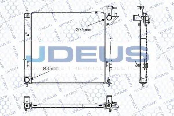 JDEUS 054M48 Радіатор, охолодження двигуна