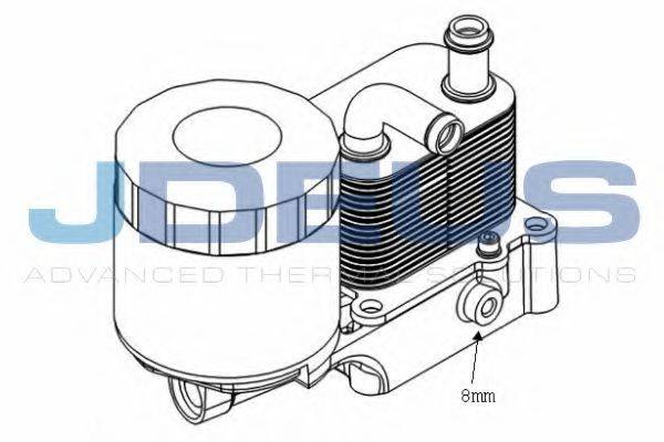JDEUS 412M25 масляний радіатор, моторне масло