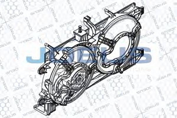 JDEUS EV8A6610 Вентилятор, охолодження двигуна