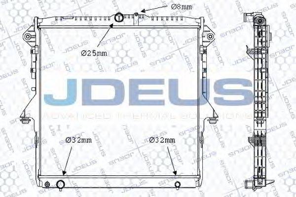 JDEUS 012M62 Радіатор, охолодження двигуна