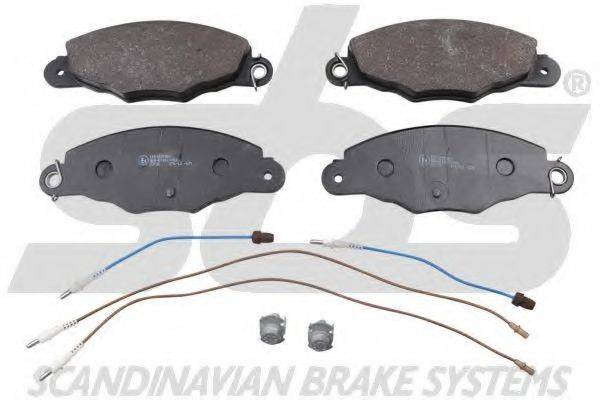 SBS 1501221921 Комплект гальмівних колодок, дискове гальмо