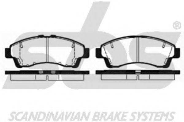 SBS 1501223246 Комплект гальмівних колодок, дискове гальмо