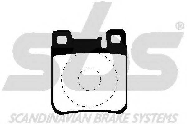 SBS 1501223323 Комплект гальмівних колодок, дискове гальмо