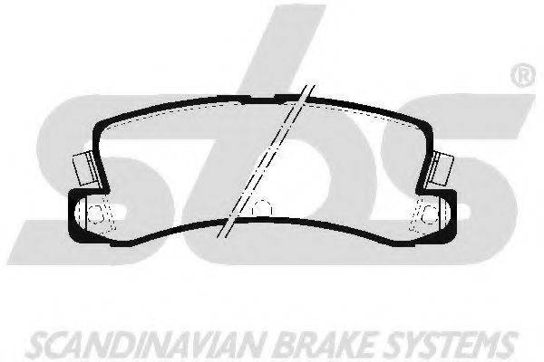 SBS 1501224517 Комплект гальмівних колодок, дискове гальмо