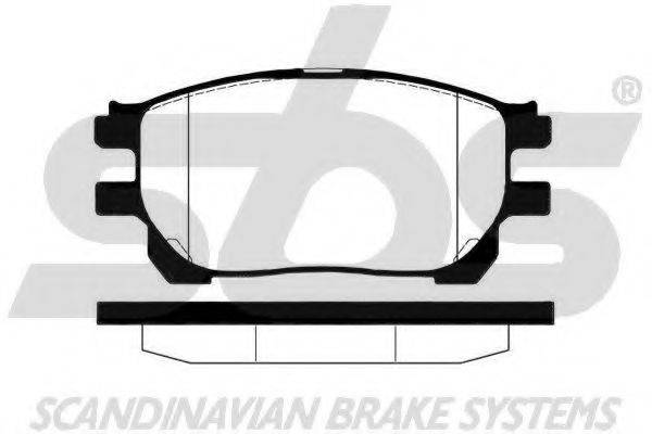 SBS 1501224571 Комплект гальмівних колодок, дискове гальмо