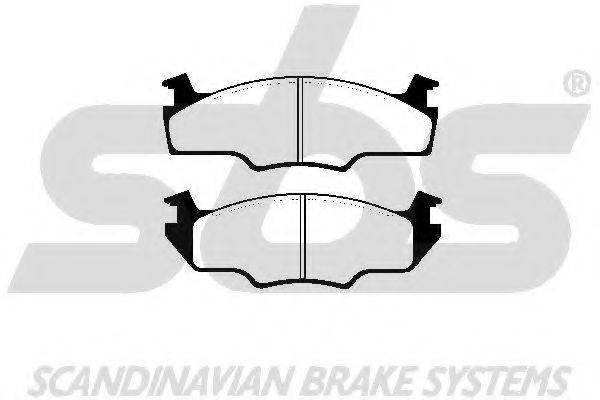 SBS 1501224713 Комплект гальмівних колодок, дискове гальмо