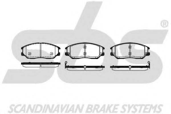 SBS 1501225012 Комплект гальмівних колодок, дискове гальмо