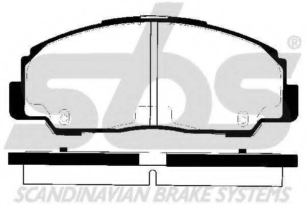 SBS 1501225110 Комплект гальмівних колодок, дискове гальмо