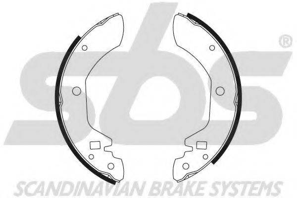 SBS 18492722338 Комплект гальмівних колодок