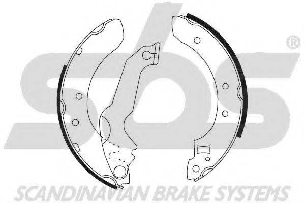 SBS 18492725365 Комплект гальмівних колодок