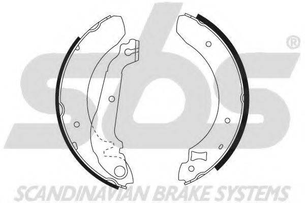 SBS 18492725376 Комплект гальмівних колодок