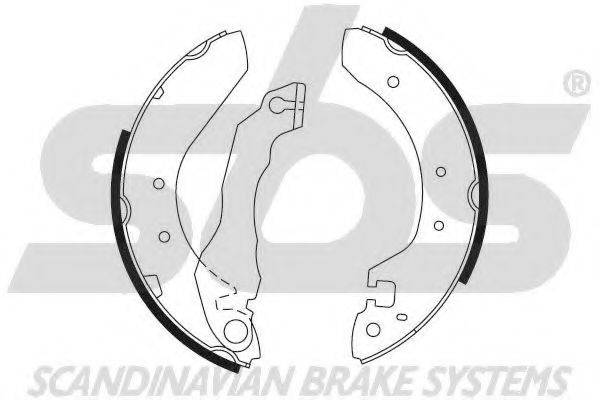 SBS 18492712401 Комплект гальмівних колодок