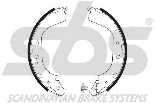 SBS 18492745425 Комплект гальмівних колодок