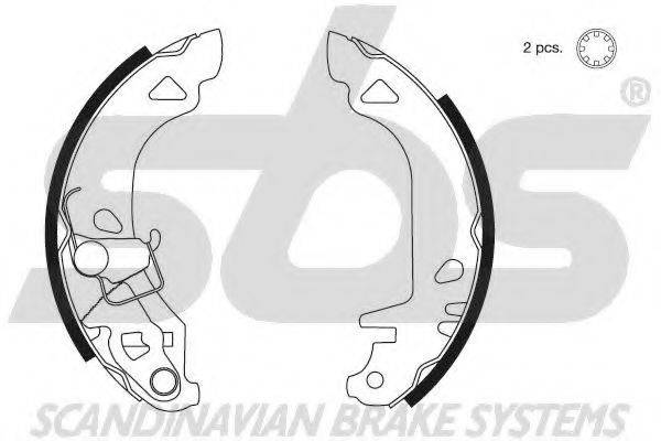 SBS 18502723547 Комплект гальмівних колодок