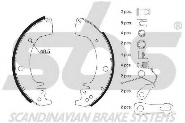 SBS 18512739672 Комплект гальмівних колодок