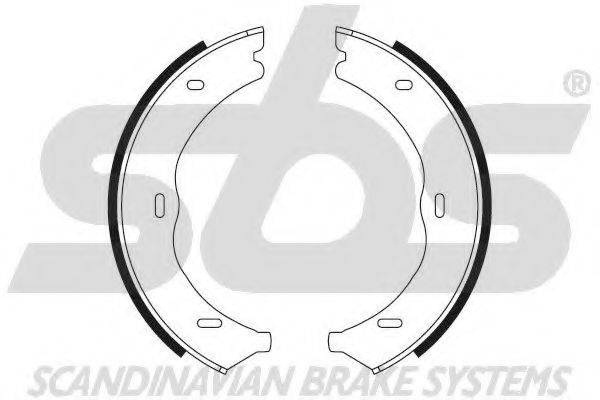 SBS 18492733722 Комплект гальмівних колодок; Комплект гальмівних колодок, стоянкова гальмівна система
