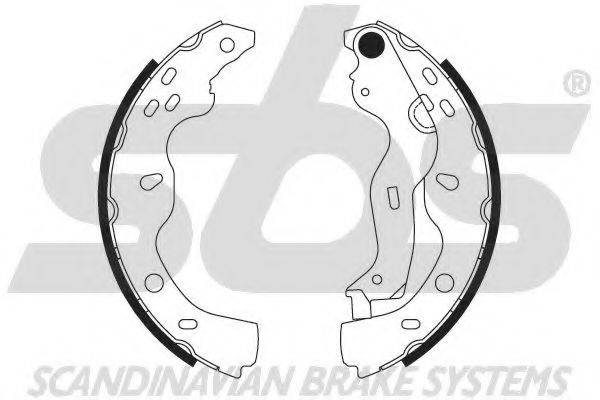 SBS 18492723759 Комплект гальмівних колодок