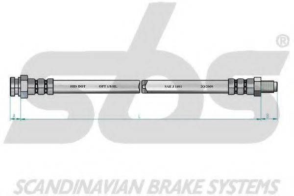 SBS 1330851022 Гальмівний шланг