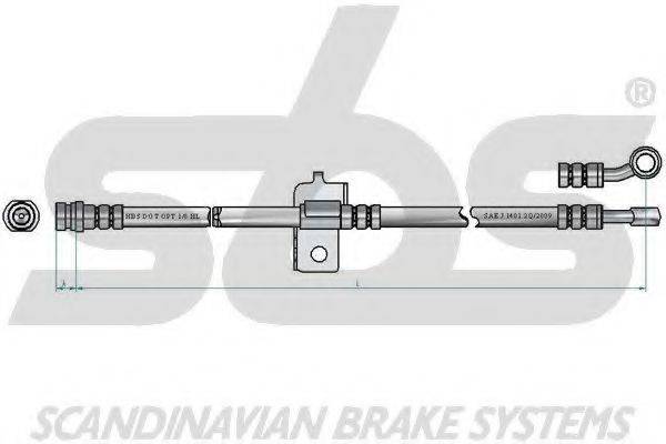 SBS 1330853495 Гальмівний шланг